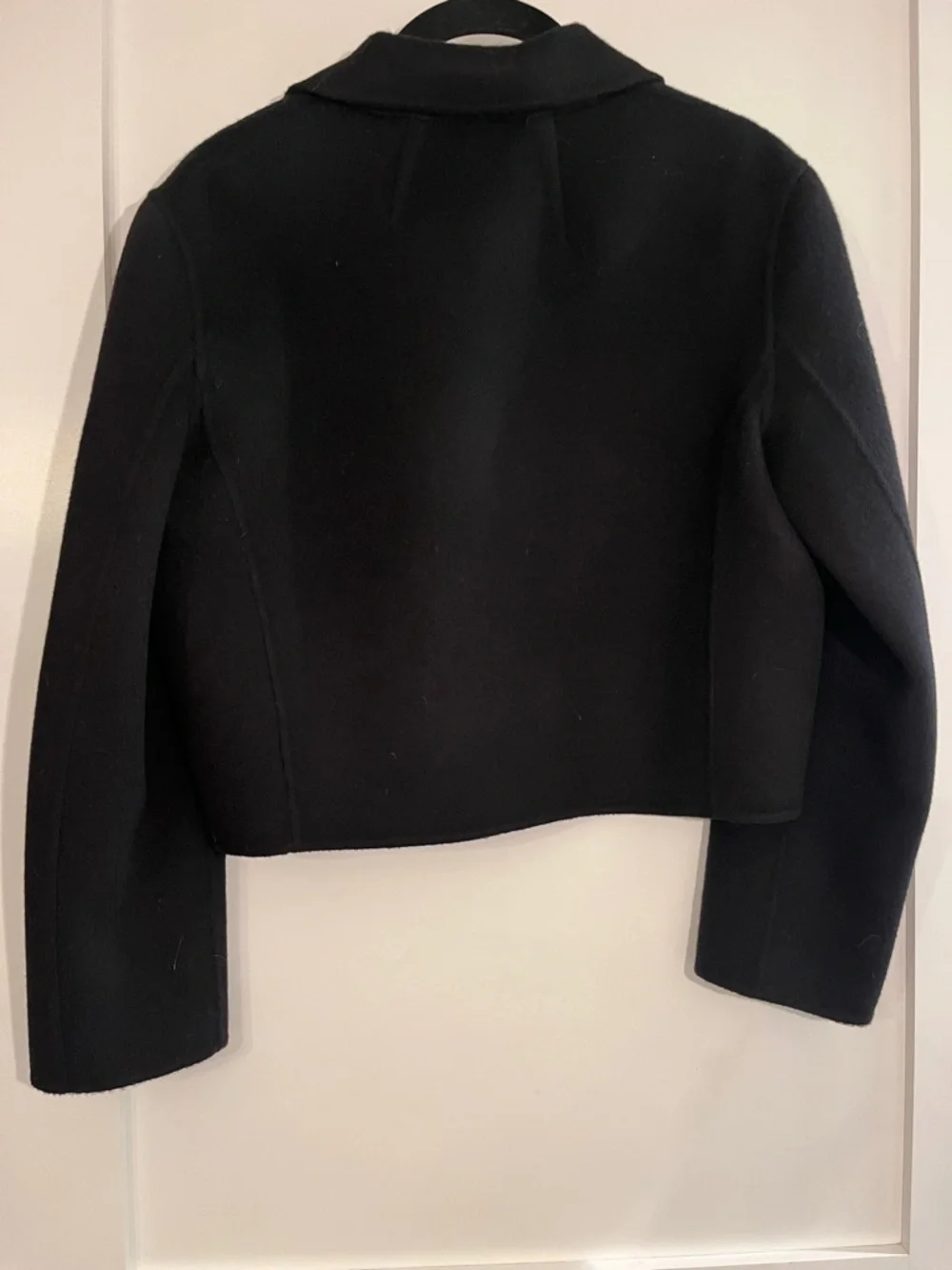 Theory Black Cropped Button Blazer - Picture 2 of 2